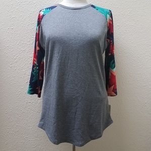 NWT Lularoe Randy Stars Americana Baseball Top XS